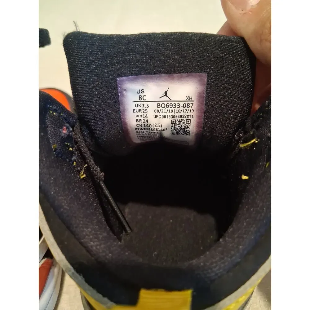Nike Air Jordan 1 Mid SE TD Amarillo Team Orange Toddler Size 8C BQ6933-087 Kids